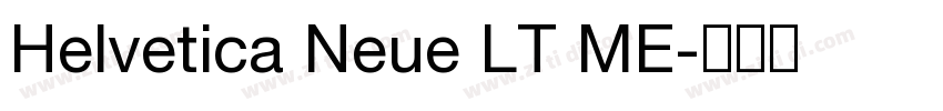 Helvetica Neue LT ME字体转换